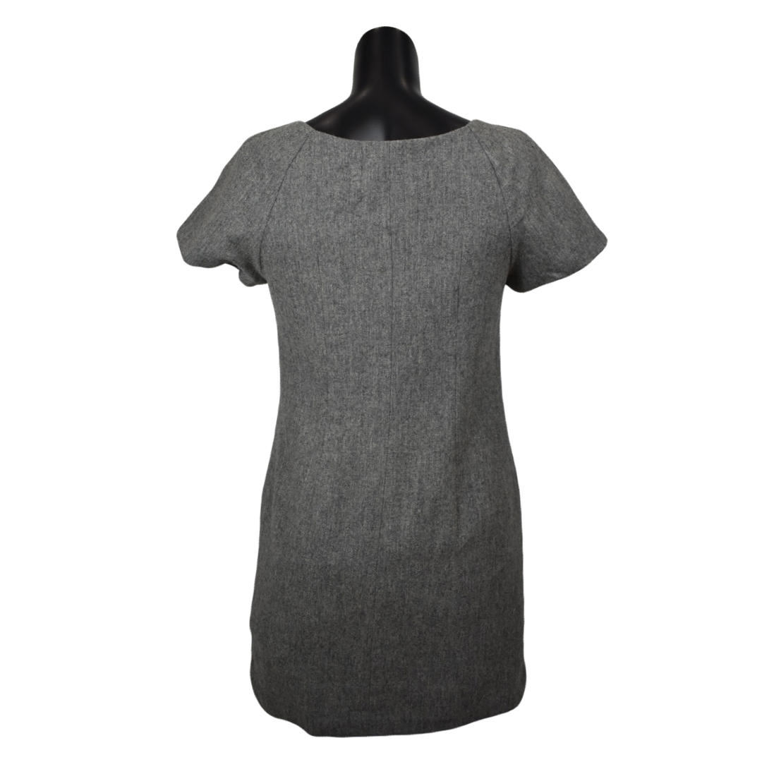 grey french connection dress French Connection Fiorella tailored mini dress in grey pinstripe