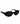 Yves Saint Laurent black thin sunglasses