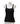 Streffen Schraout black spagetti strap knit top with flower embroidery details