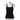 Streffen Schraout black spagetti strap knit top with flower embroidery details