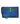 Ralph Lauren blue and green two-piece handbag / pochette