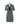 Tory Burch blue, green and white printed shirt dress with short sleeves, made of silk