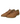 Vintage flat shoes with cutout details in brown colour