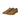 Vintage flat shoes with cutout details in brown colour