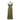 Reformation Evening midi dress in olive colour, with sweetheart neckline and removable straps, "Hensley" dress