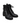 Prada black combat style ankle boots with small heels