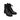 Prada black combat style ankle boots with small heels