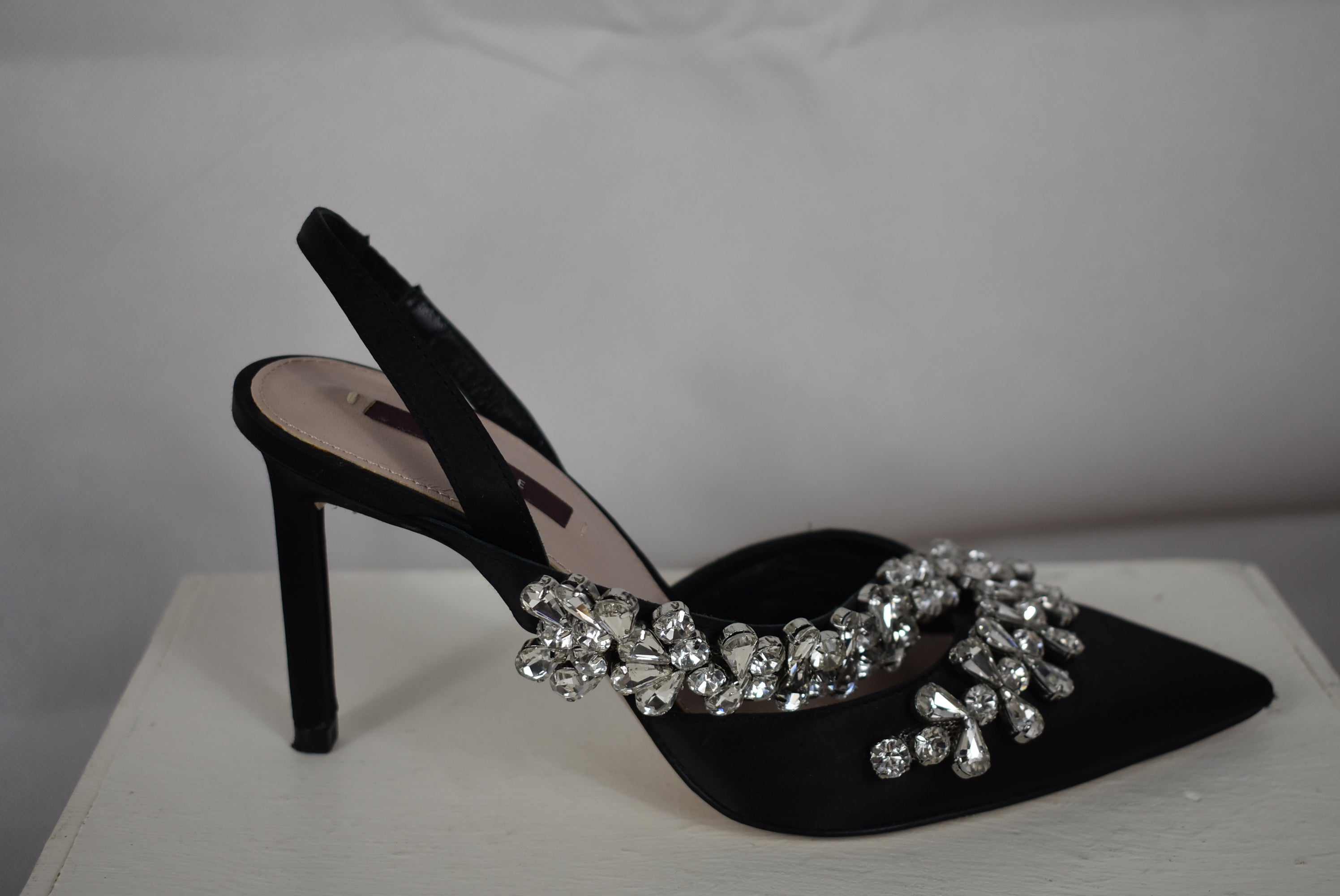 Uterqüe + Embellished High Heel Sandals